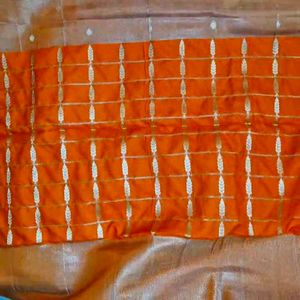 Elegant Orange Saree