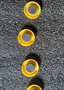 Set Of 4 Fridge Magnets Smileys