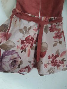Emported Baby Dress For Winter Warm Frock Party