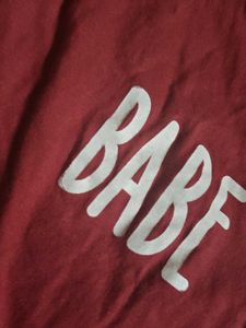 Cute &#39;Babe&#39; Tee with scrunchie