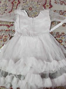 White Tulle Flower Girl Dress