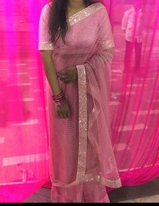 Beautiful Pink Saree 💞