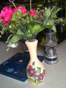 Floral Painted Vase