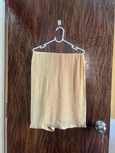 34 bust heavy golden gown with dupatta