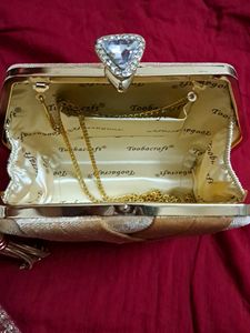 Golden Partywear Clutch