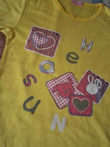 Cute Yellow Graphic Tee