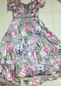 Handwork Floral Gown