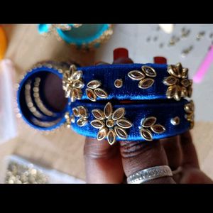 silk thread bangles 10bangles