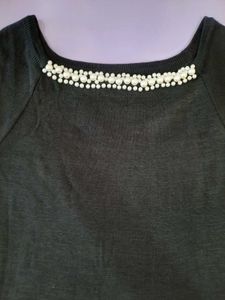 Black Pearl Embellished Sweater