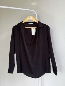 Black Loose Fit Blouse
