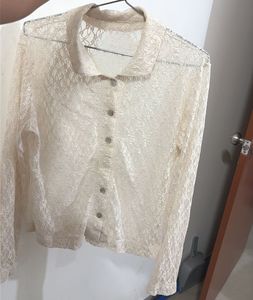 Elegant White Lace Fabric