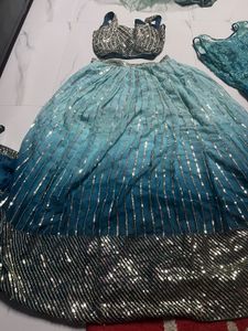 Sequin Lehenga Choli Set