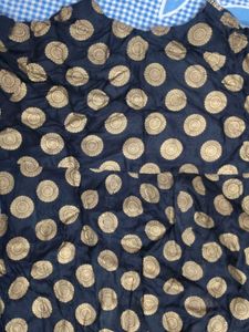 Black Kurta With Golden Embroidery