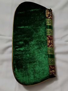 New Brand Banarsi And Velvet Touch Hand Clutch