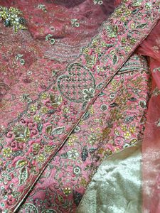 dabka work embroidery lehanga