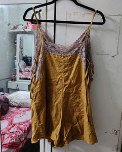 Lace Trim Cami jumpsuit romper