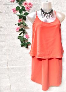 🎁Buy Two Get One Item Free🎁Orange Cami Dress