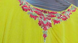 Ethnic Gown #cheapprice #haldidress #yellowcolour