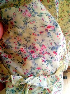 Yellow Floral Print Dress