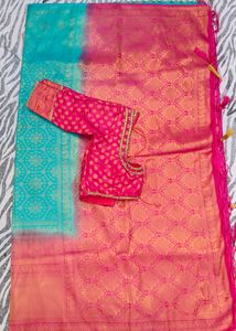new pink colour soft pattu saree
