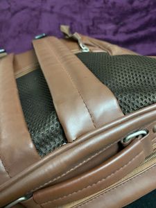 Brown Leather Backpack