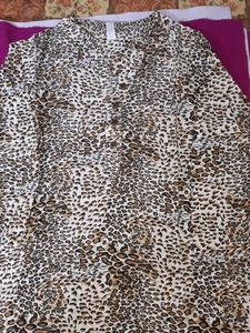 Beautiful Animal Print Tunic Top