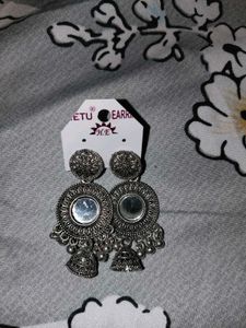 Earrings #silver #mirror