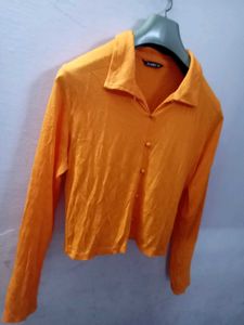 Orange Zudio Long Sleeve Shirt