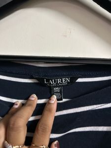 Striped Boat Neck Top