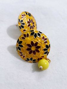 Floral Enamel Earrings
