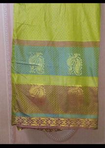 Mustard Yellow Soft Silk Saree