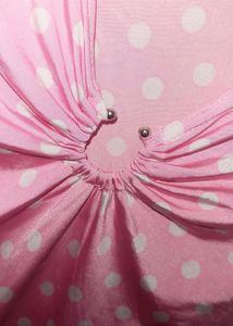 Curve Neck Silk Top💗🤍