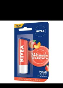 🍑 Nivea Peach Shine Lip Balm