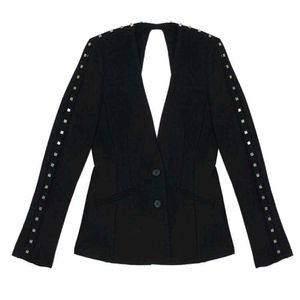 Silver Studded Backless