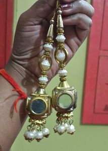 Golden Pearl Latkan Pair