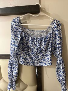 Floral Print Long Sleeve Top