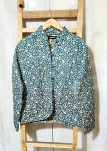 Floral Print green Jacket size-42