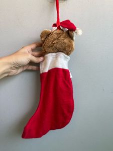 Festive Bear Christmas Stocking
