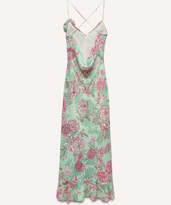 ZARA Floral Print Camisole Dress