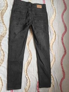 Dark Grey Denim Jeans