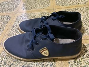 Ferrari Navy Lace-Up Shoes
