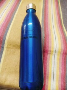 Vacuum Bottle Blue Stainless