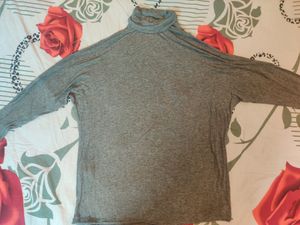 High Neck Flowy Tshirt