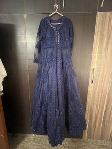 Stunning Gown With Heavy Embroidery &amp; Pearl