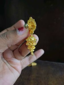 Gold Jhumka Earrings