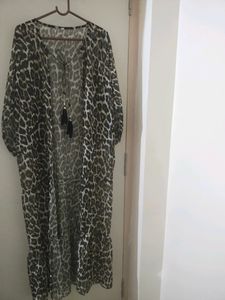 Tiger Shrug With Frill Ruffle