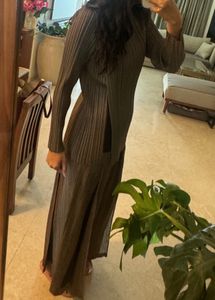 Stylish Grey Brown Co-ord Set