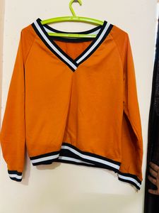 Tokyo Talkies V Neck Full Sleeve Top