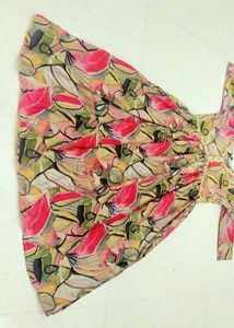 Floral Print Dress Frock
