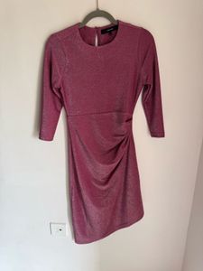 Sparkly Pink Party Dress Shimmer Of size Xs